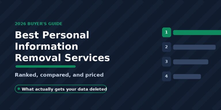 Best Personal Information Removal Services (2026)